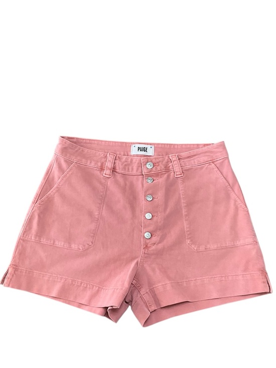 PAIGE Pants - PAIGE Mayslie Short Button Fly Vintage Inspired Pink Terracotta NWOT